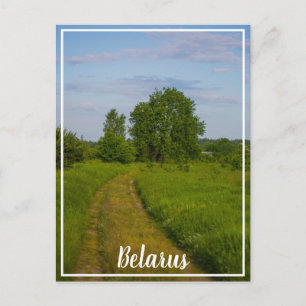 Nature Rural Village Landscape Belarus Postcard