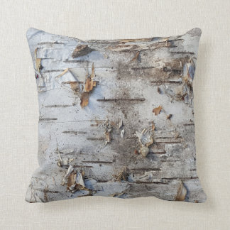 Nature Rustic Country Dry Birch Bark Photo Cushion