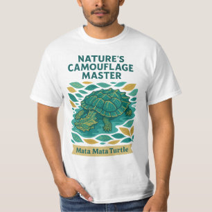 Nature’s Camouflage Master – Mata Mata Turtle T-Shirt