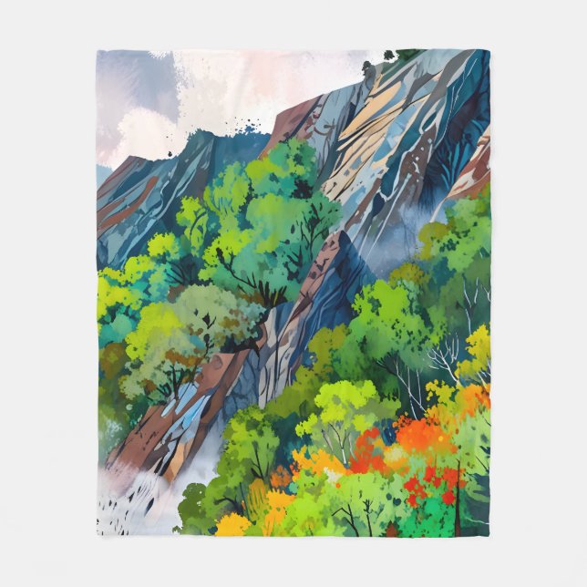 Nature’s Canvas Fleece Blanket (Front)