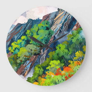 Nature’s Canvas Large Clock