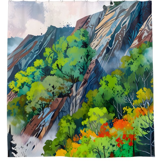 Nature’s Canvas Shower Curtain (Front)
