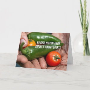 Nature’s Freshness in Hand - Chilli & Tomato Thank You Card