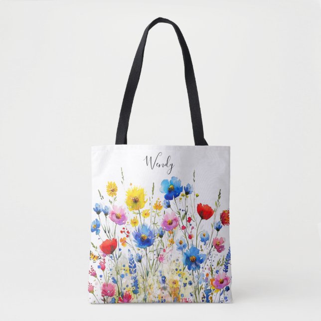 Nature’s Garden Personalised Tote Bag (Front)