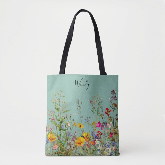 Nature’s Garden Personalised Tote Bag (Front)