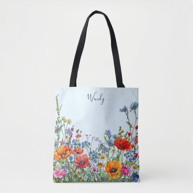 Nature’s Garden Personalised Tote Bag (Front)