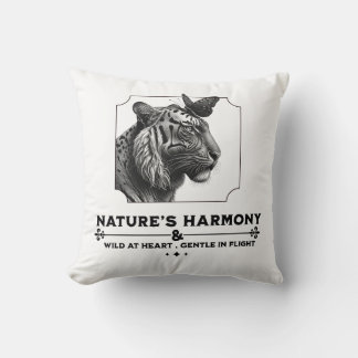 Nature’s Harmony, The Tiger and The Butterfly Cushion