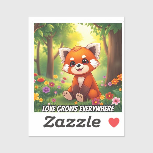 Nature’s Hug in a Cute Red Panda (Sheet)