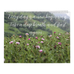 Nature’s Inspiration: A Year of Motivation Custom Calendar
