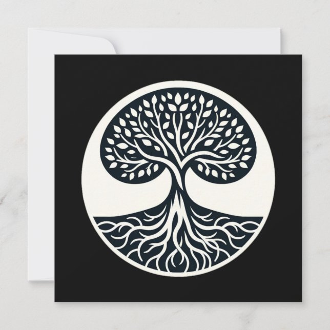 Nature’s Interconnectedness Sticker - Tree of Life Invitation (Front)