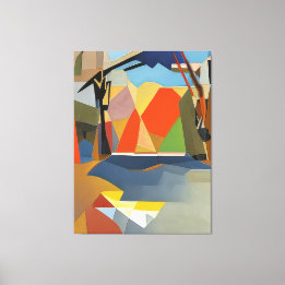 Nature’s Palette, No.001 – Abstract Botanical  Canvas Print