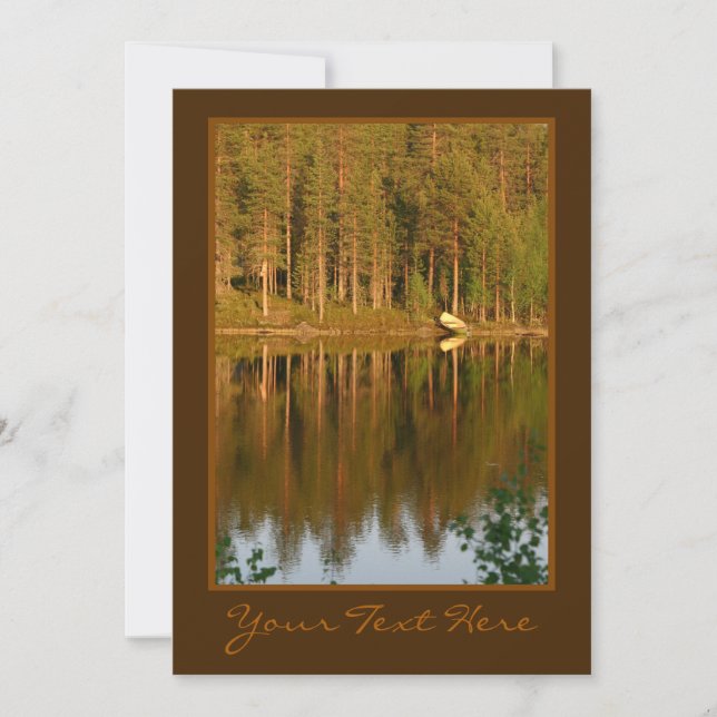 Nature’s Reflections custom invite / announcement (Front)