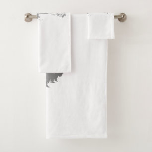 Nature’s Song: Forest Landscape Guitar Art Bath Towel Set