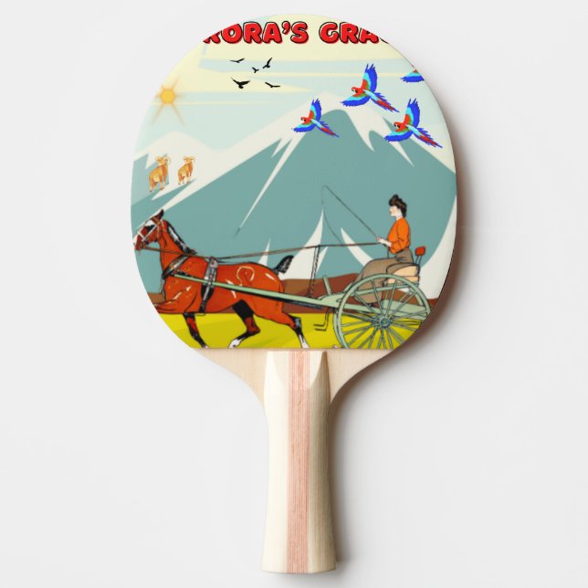 Nature’s Splendour, Enhanting Harmony  Ping Pong Paddle (Front)