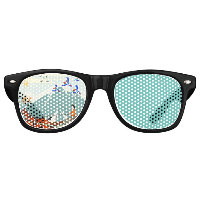 Nature’s Splendour, Enhanting Harmony  Retro Sunglasses (Front)