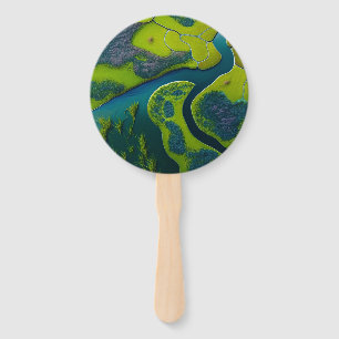 Nature’s Tapestry Hand Fan