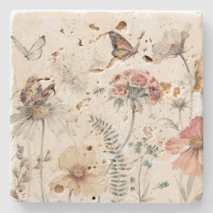 nature scene stone coaster