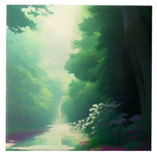 Nature Scenery Decorative Ceramic Tile