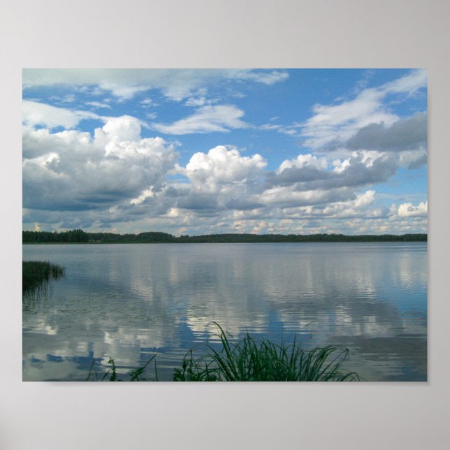 Nature Scenery Landscape Lake Cloud Belarus Poster (Front)