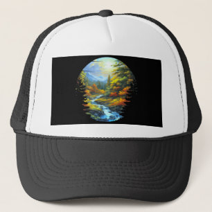 Nature scenery trucker hat