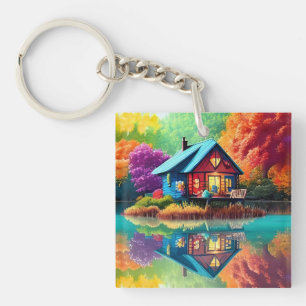 Nature Scenery with Atumn-36685 Key Ring