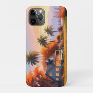 Nature Scenery with Lake and Palm Trees-34219 iPhone 11 Pro Case