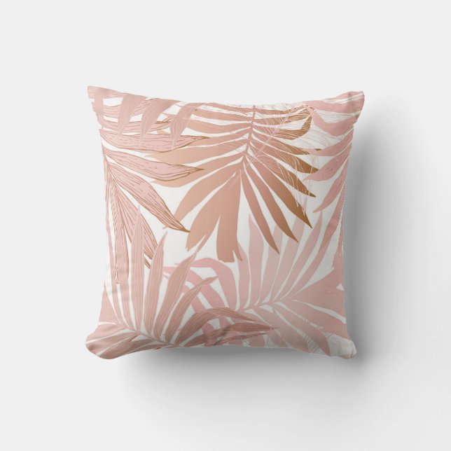 Nature seamless pattern. Hand drawn abstract tropi Cushion (Front)