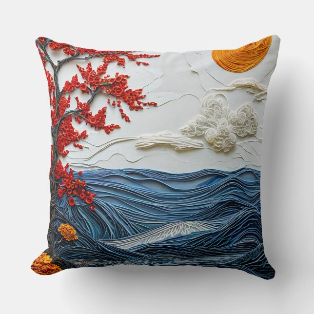 Nature seascape cushion (Front)