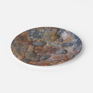 Nature Sedementary Rock Surface Paper Plate