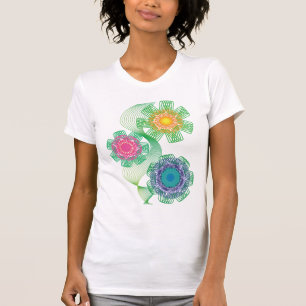 Nature Shapes and Lines Patterns T-Shirt