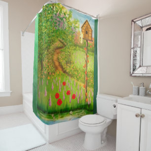 Nature shower curtain