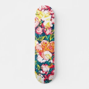 Nature Smiles in Flowers Skateboard