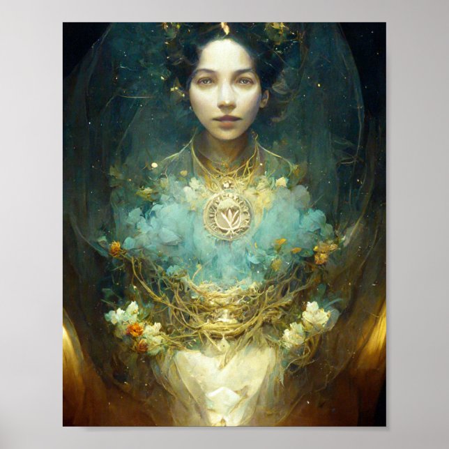 Nature Spirit Fantasy Art Poster (Front)