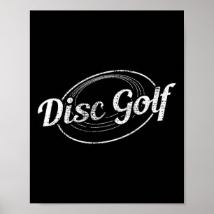 Nature Sports Uni-adults Black Disc Golf Vintage P Poster