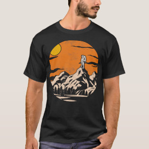 Nature Sunset Hike Adventure Hiker Outdoor Mountai T-Shirt