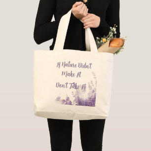 Nature T-Shirt Large Tote Bag