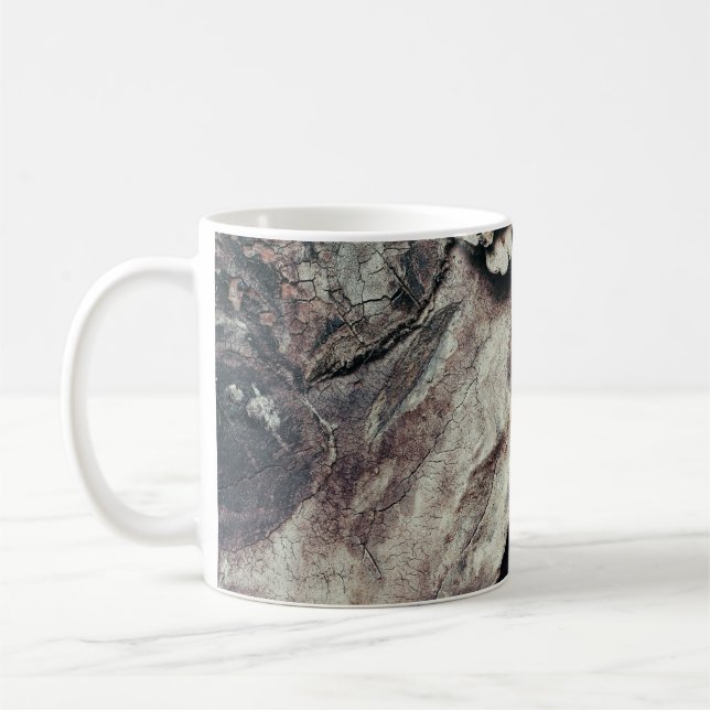 Nature texture wood bark rough coffee mug (Left)