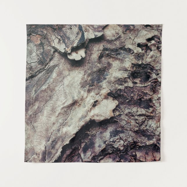 Nature texture wood bark rough tapestry (Front)