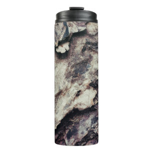 Nature texture wood bark rough thermal tumbler