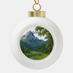 Nature, the silent guardian of life. ceramic ball christmas ornament