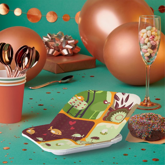 Nature Theme Paper Plate (Creator Uploaded)