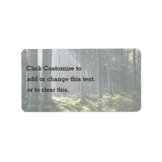 Nature Themed Label