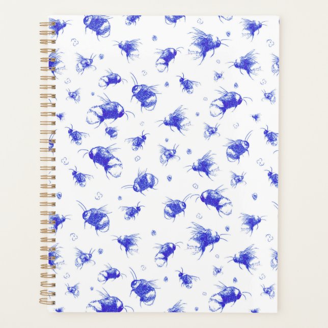  Nature-Themed Organizer | Blue Bee Design Planner (Front)