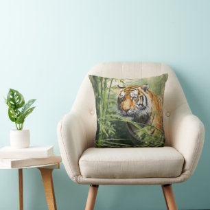Nature Tiger Bamboo Cushion