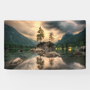 Nature Travels - Water Mountains Landscape Banner