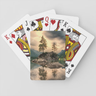 Nature Travels - Water Mountains Landscape Playing Cards
