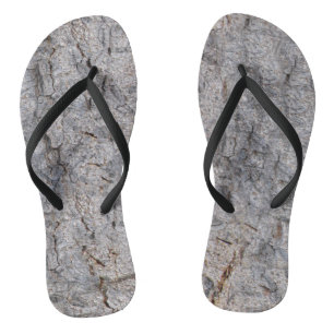 Nature Tropical Tree Bark Photo Thongs