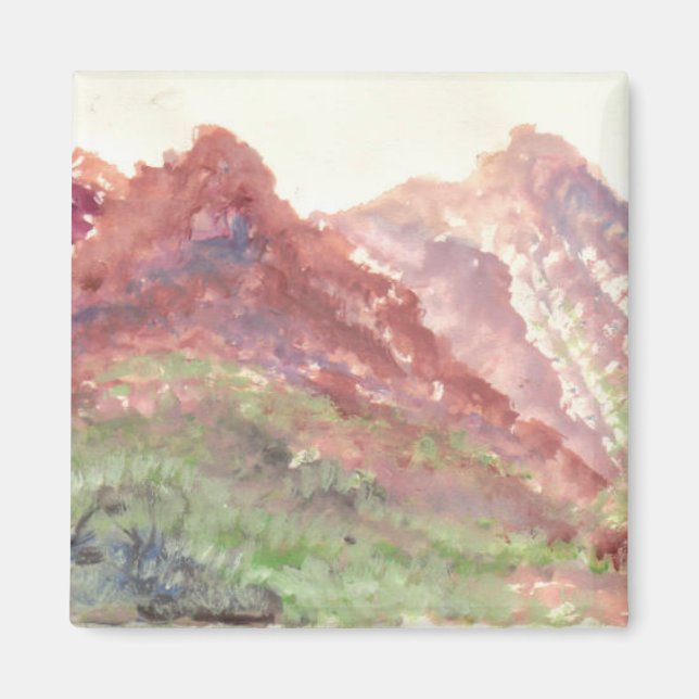 Nature watercolor magnet (Front)