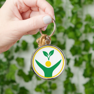 Nature & Wellness Symbol Keychain