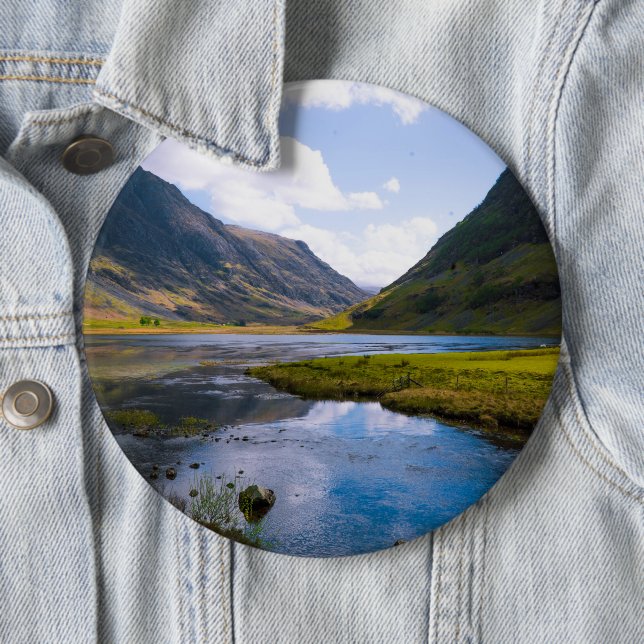nature wiew,mountain 6 cm round badge (In Situ)